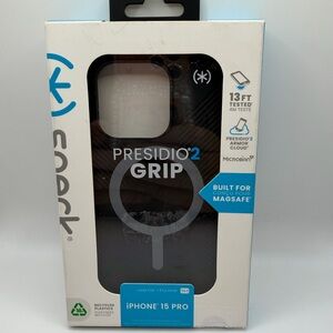 Speck Presidio2 Grip Case for iPhone 15 Pro - Black